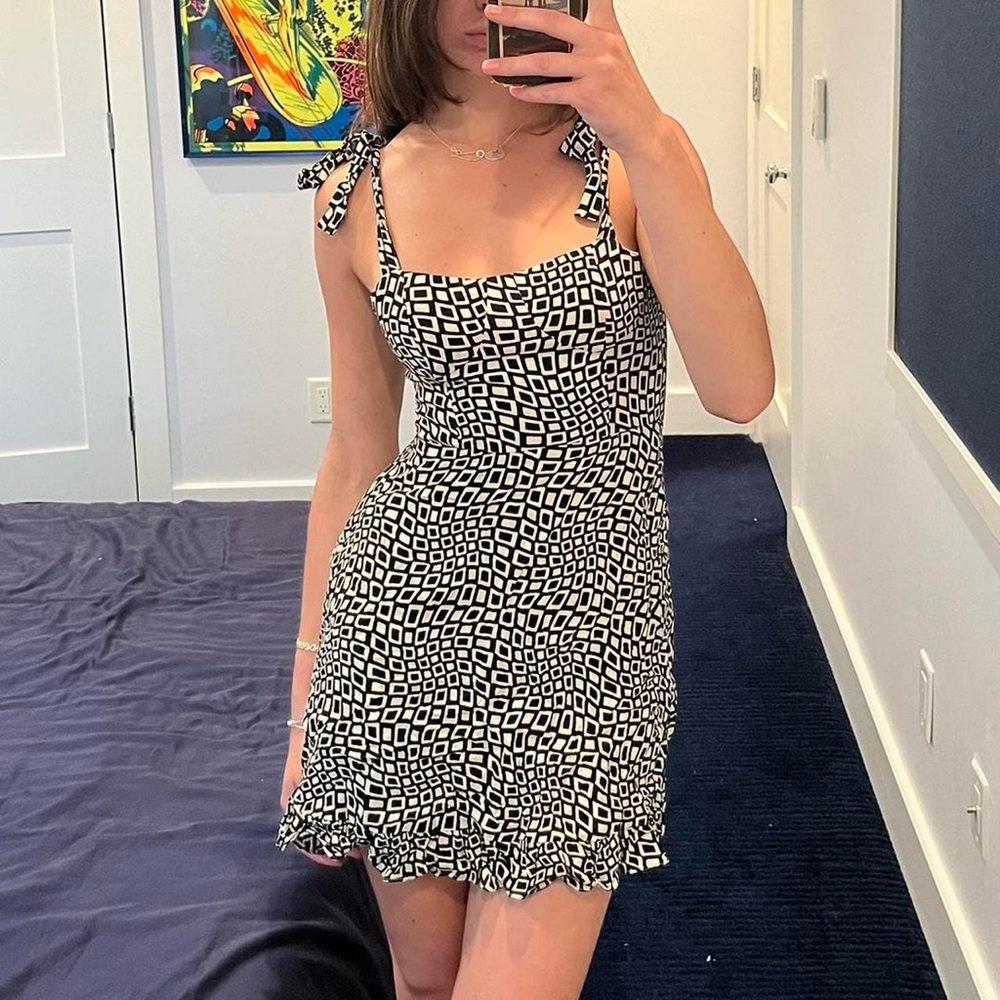 Urban Outfitters black & white patterned sundress